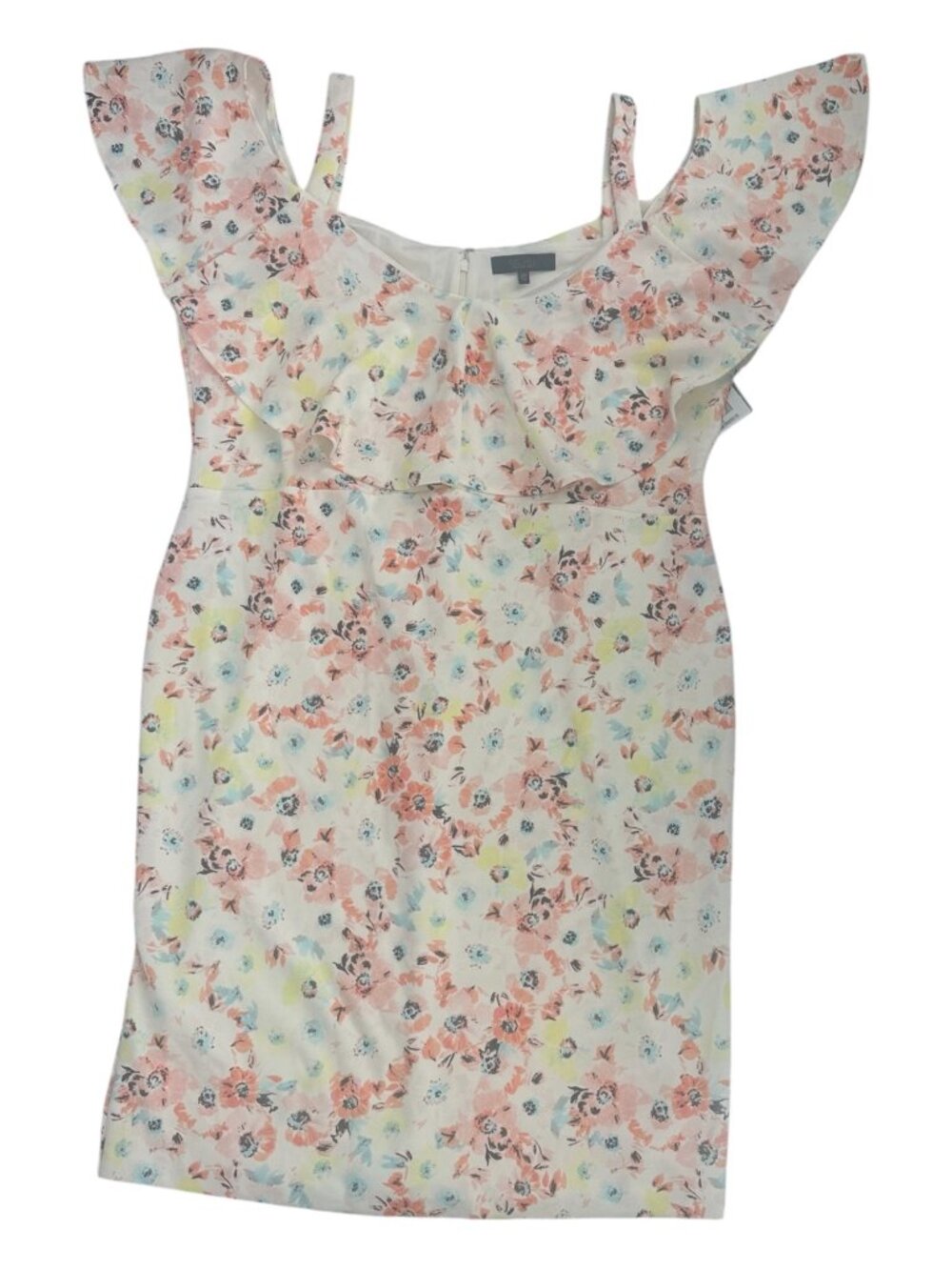 Rachel Roy Floral Cold Shoulder Dress 20W Plus Size Ruffle Wedding Guest